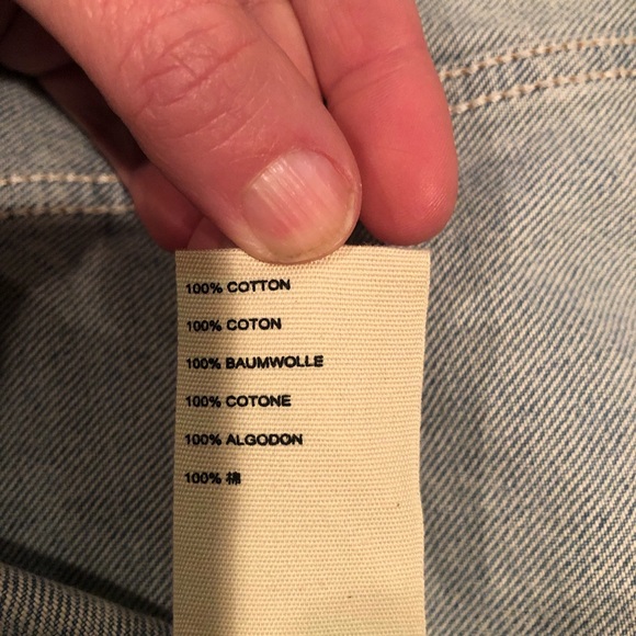 NWOT Free People distressed denim vest Size small - Picture 5 of 5